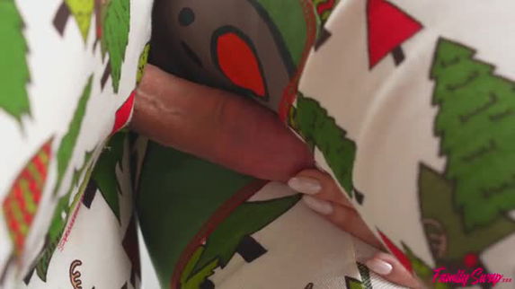 Family Swap: Christmas Creampie Surprises from Lexi Luna's New Family